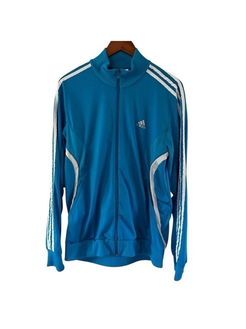 VINTAGE ADIDAS TRACK SUIT JACKET PURCHASED IN PARIS FRANCE UK SIZE 42/44